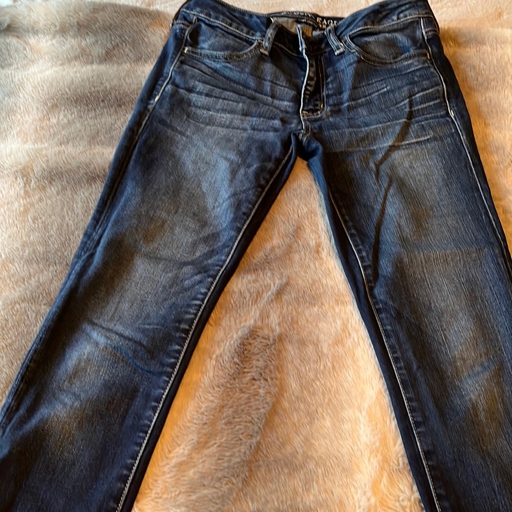 American Eagle dark denim super stretch jeggings